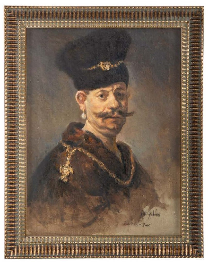 Nathaniel K. Gibbs- Polish Nobleman, After Rembrandt n.d.