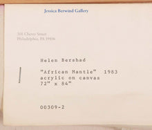 Load image into Gallery viewer, Helen Bershad, African Mantle, 1983
