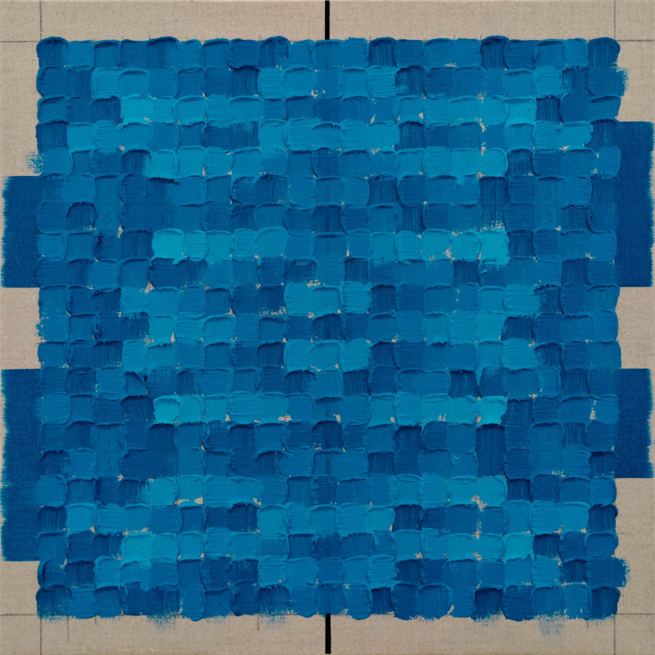 Randy Gibson, Quadrilateral Grid 11 (Cerulean Blue Deep), 2022