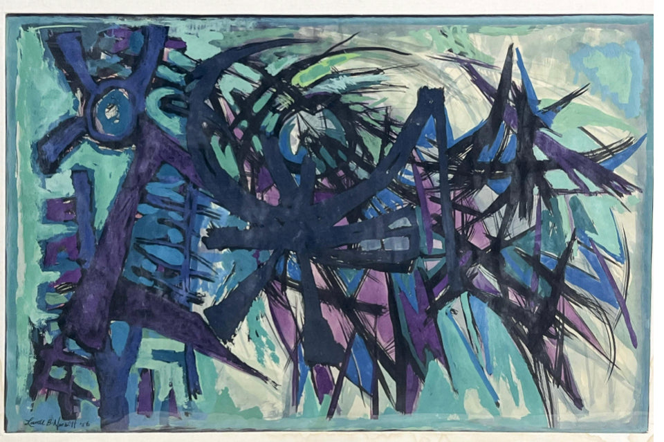 Lowell Nesbitt, Untitled (Study for Stained Glass), 1956