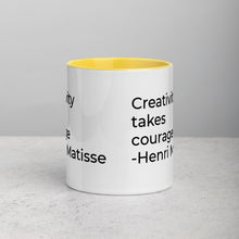Load image into Gallery viewer, Creativity Takes Courage Mug- Multiple Colors Available
